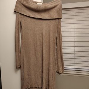 Beige Sweater Dress - Size Small